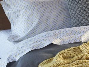 cotton watercolor printed diamond percale sheets coyuchi sheets