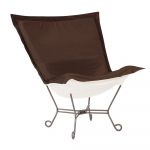 Seascape Chocolate Patio Puff Chair