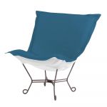 Seascape Turqouise Patio Puff Chair