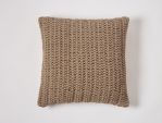 Woven Rope Pillow - Taupe