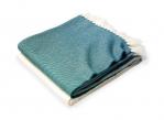 Wool Ombre Throw Blanket - Clover