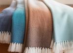 Wool Ombre Throw Blankets