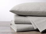 Cloud Brushed Flannel Sheets - Pale Gray Heather