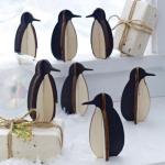 Tux Alpine Wood Penguins - Small 