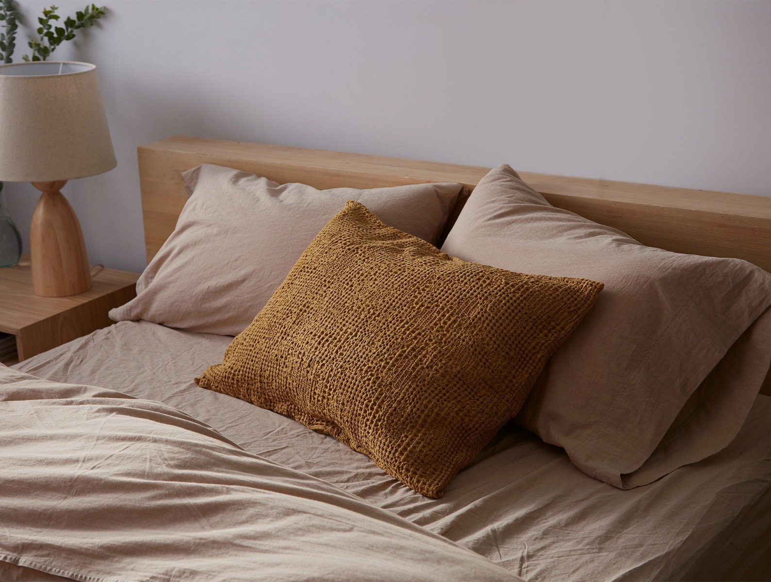 Coyuchi Organic Cotton Latex Throw Pillow Undyed