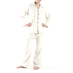 Women's Organic Cotton Side Seamless Flannel Patterned Pajamas