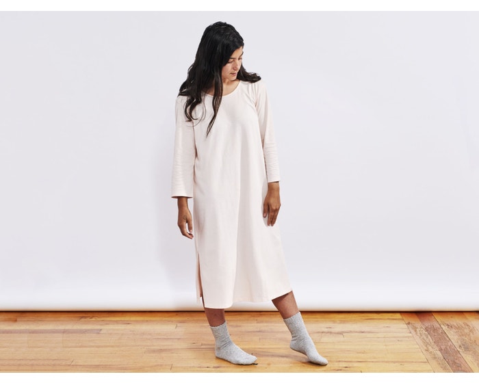 organic cotton knit nightgown