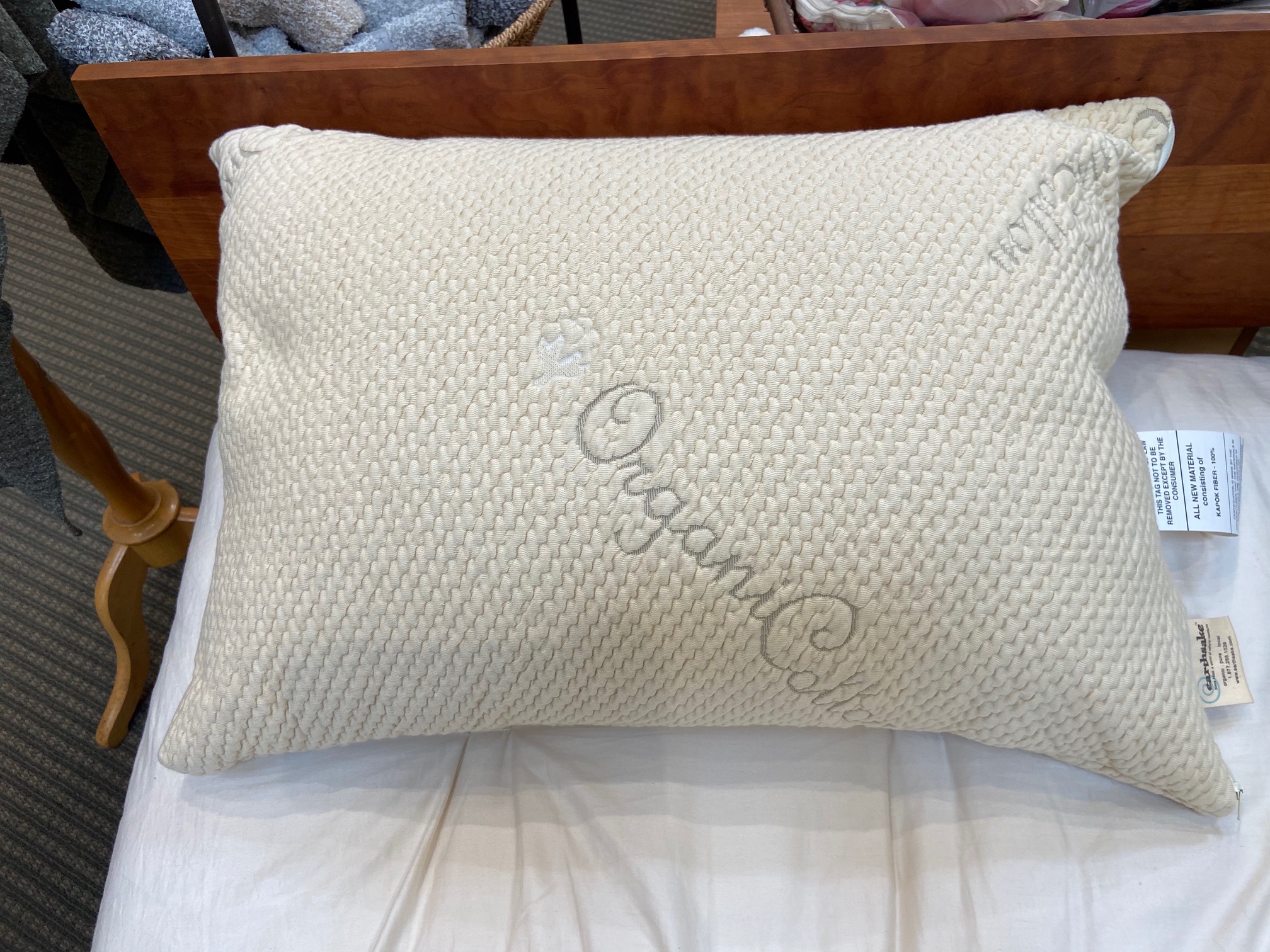 Organic Cotton Pillow With Natural Latex & Kapok Fill