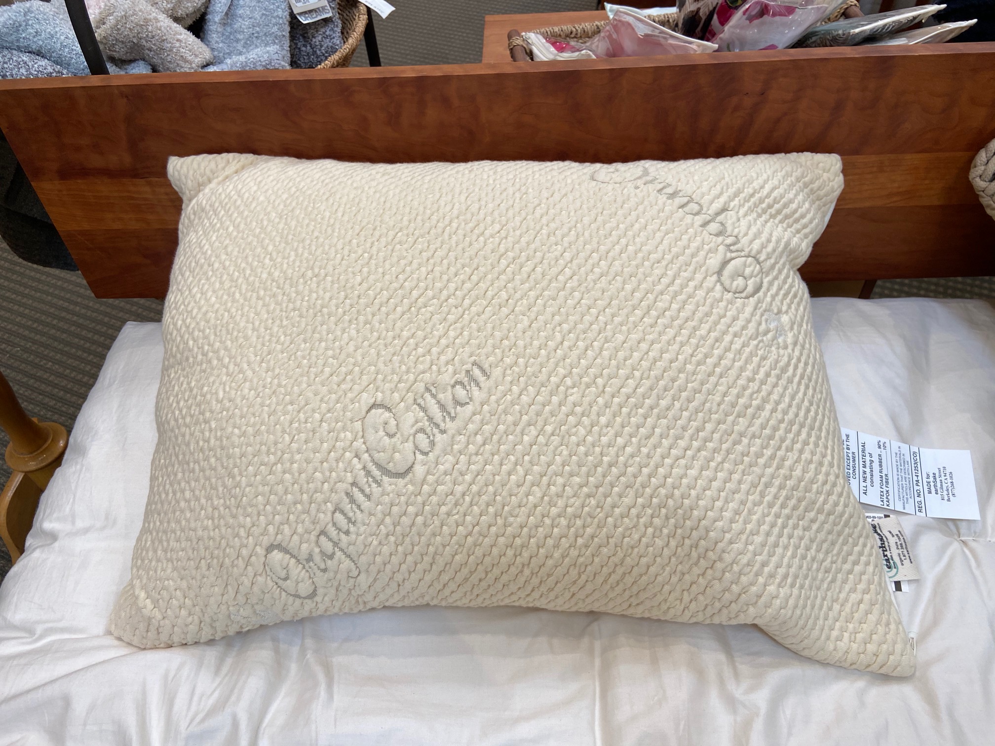 Organic Cotton Pillow With Natural Latex & Kapok Fill