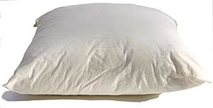 ORGANIC COTTON Filled Pillow Inserts with Organic Cotton Covers