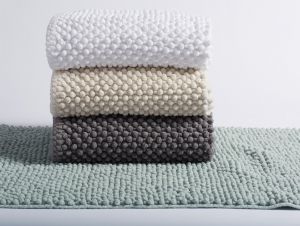 Pebbled Organic Bath Rugs