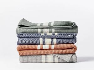 Cirrus Stripe Super Soft Organic Cotton Blankets