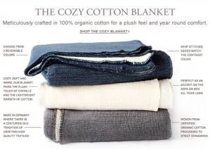 Organic Cotton Cozy Blankets