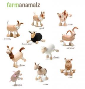 Eco Anamalz -poseable wooden toys