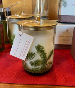 Thymes Frasier Fir Luminary Candle with Lid
