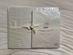 Julia Sateen Flat Sheet - Twin/TwinXL - OVERSTOCK CLEARANCE ITEM