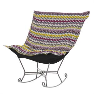 Scroll Puff Rocker - On SALE - Scroll Puff Rocking Chair