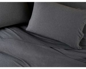 Organic Jersey Sheet Sets - Charcoal Heather