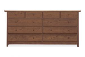 Walnut 10 Drawer Dresser