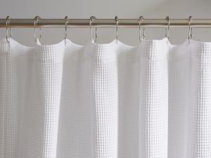 Organic Cotton Shower Curtain - Waffle