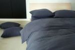 Ebony - Eli Linen Cotton Sheets and Duvet Covers