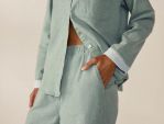 Organic Cotton Flannel Pajamas - Thyme Heather