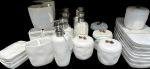 Montecito Bath Collection - soap dish, toothbrush holder, lotion dispenser, cotton jar with lid, montecito tray,  