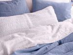 Monterey Organic Cotton Duvet Cover - Lake Duvet with White Sham