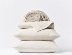 Organic Cotton Crinkled Percale Sheet Sets and Duvet Covers
