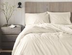 Organic Cotton Percale Duvet Cover - Natural-Undyed