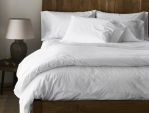 Organic Cotton Percale Duvet Cover - Alpine White