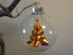 Origami Tree in Bulb Ornament