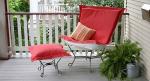 Outdoor Patio Puff Chair Ottoman - Sunbrella Fabric 