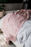 Silk Fleece Throw Blanket - Lotus Pink