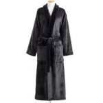 Black Plush Robe