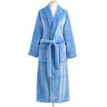 French Blue Plush Fleece Robe