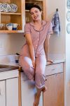 Tabitha Jersey Bamboo Pajama Set - Pink