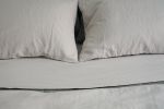 Eli Linen Cotton Sheets and Duvet Cover - Milk