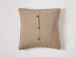 Woven Rope Pillow - Buttons on Back