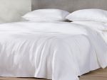 Cascade Matelasse Organic Cotton Blanket and Shams - White