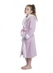 Kids CozyChic Robe Lilac with White Stripe