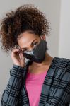 earthSake Luxury Silk Face Mask - Pewter