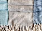 Herringbone Cotton Throw Blankets