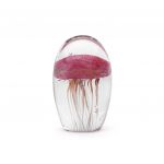 Rose Gold - Recyled Blown Glass Jellyfish