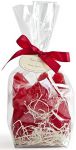 Bag of 6 mini pear candles - Cranberry Red