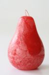 Cranberry - Unscented Pear Shaped Candle 