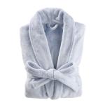 Plush Frosted Fleece Robe French Blue