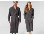 Waffle Organic Robe - Shadow