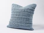 Woven Rope Pillow - Pale Ocean